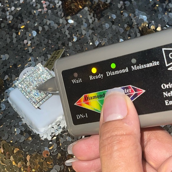 Men's Iced Out GRA Certified VVS Diamond Ring, Moissanites Pass diamond testers, - Picture 4 of 6